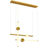 LAMPA wisząca HALLING  PND-16357-CA-3 Italux loftowa OPRAWA zwis LED 3000K tuby miedziane białe