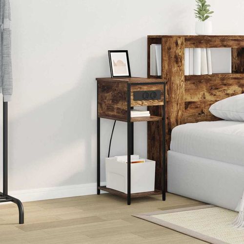 Szafka Nocna Wędzony dąb 41 x 28 x 76 cm na Arena.pl