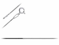 Srebrny łańcuszek linka o przekroju kwadratu 45 cm srebro 925 FL009