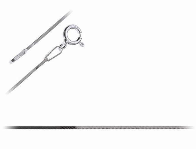 Srebrny łańcuszek linka o przekroju kwadratu 50 cm srebro 925 FL009 zdjęcie 1