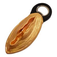 Kinky Pleasure - Ds014 - Pussy Bottle Opener - Quirky And Fun Tool -Gold