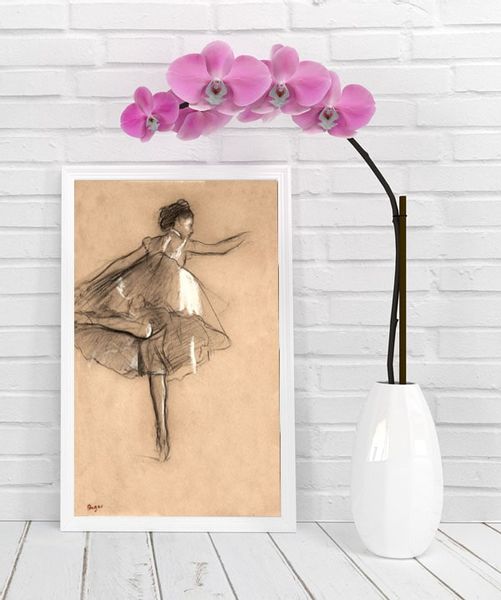 Dancer on pointe, Edgar Degas - plakat 60x80 cm zdjęcie 2