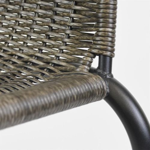 Krzesło ogrodowe bistro, sztaplowane, ciemnoszare na Arena.pl