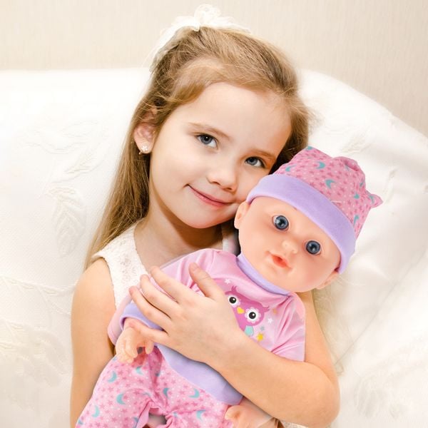 Lalka Bobas 31cm Interaktywna Pije Siusia Gaworzy zdjęcie 6