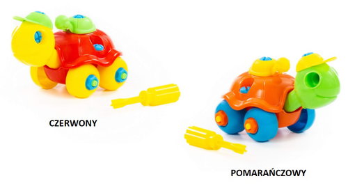 WADER 83555 Klocki Żółwik+ śrubokręt 24 elem. na Arena.pl