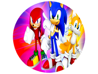 Opłatek na tort Sonic