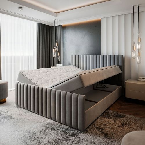 Łóżko Kontynentalne ARION 180x200 Pojemnik MATERAC Bonell DUŻE WYGODNE na Arena.pl