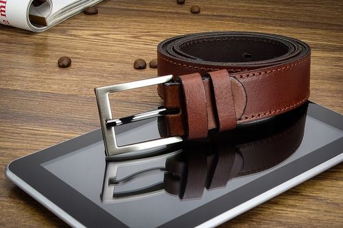 GRACIO pasek skóra męski 120 brązowy GARNITUROWY na Arena.pl