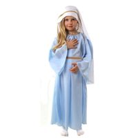 strój maryja błękitna sukienka 130/140 jasełka