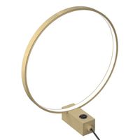 Stołowa lampka pierścieniowa Agaro 2005 Shilo LED 9W 4000K okrąg metalowa złota