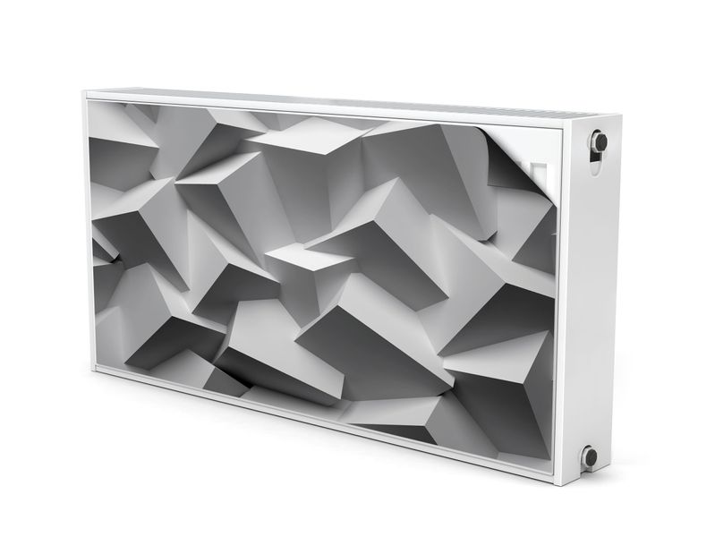 Mata MAGNETYCZNA Na Grzejnik Abstrakcyjna Ściana Efekt 3D 110cm x 60cm zdjęcie 2