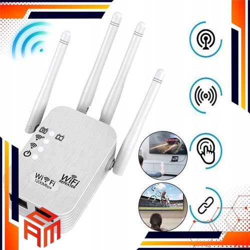 Domowy Wzmacniacz Sygnału WiFi Punkt Dostępu 300Mbps Szybki Bez Aplikacji na Arena.pl