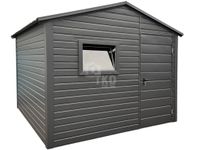 Schowek domek ogrodowy 3x3m Drzwi okno antracyt dach dwuspadowy TKD317