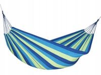 Hamak ogrodowy wiszący bez drążka 240×150 cm 150 kg wielokolorowy