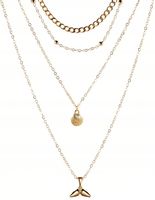 Damski Naszyjnik Złoty Łańcuch Pancerka Muszla