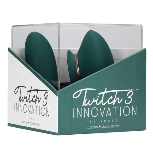 twitch 3   rechargeable vibrator & suction   silicone   10 speed   forest na Arena.pl