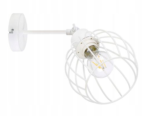 LAMPA KINKIET ścienny ruchomy loft drut KULA E27 na Arena.pl