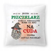 Poduszka Dla Pszczelarza Na Urodziny Prezent Z Nadrukiem Ze Zdjęciem