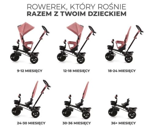 Rowerek trójkołowy AVEO ROSE PINK na Arena.pl