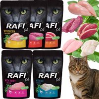 zestaw rafi karma mokra pasztet dla kotów mix smaków 100g x 5 szt.