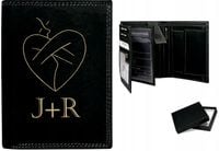 Portfel grawer prezent ślub DLA MĘŻA inicjały LOVE