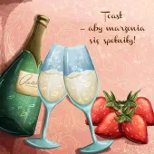 Karnet 155X155 Szampan