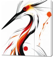 Obraz 90x100cm Bocian