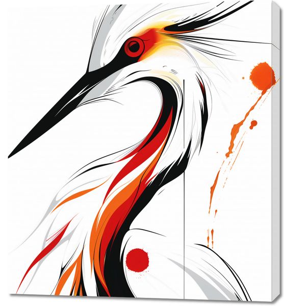 Obraz 90x100cm Bocian zdjęcie 1