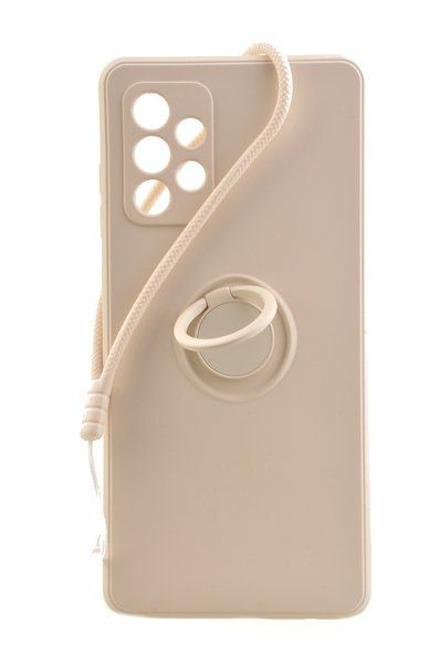 Etui Pastel Ring do Samsung Galaxy A72 szary zdjęcie 1