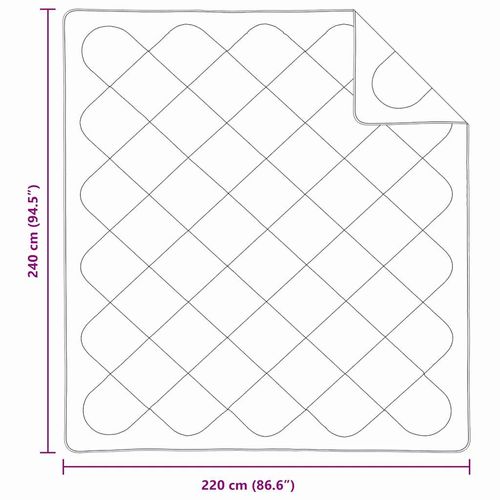 Kołdra z poduszką 3 pcs Biały 240 x 220 cm Mikrofibra na Arena.pl