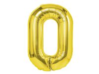 Balon foliowy „litera O”, złota, 40 cm [balon na powietrze]