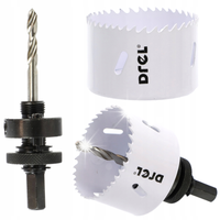 Otwornica 60mm z adapterem koronka do drewna płyt GK DREL