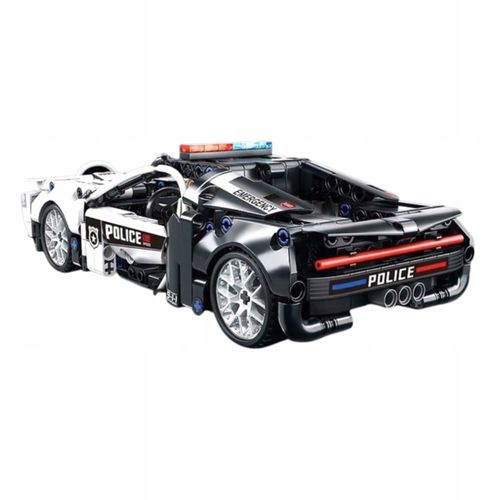 Klocki konstrukcyjne samochód policyjny pojazd z klocków auto do złożenia na Arena.pl