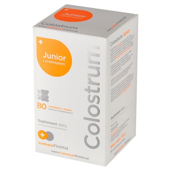 COLOSTRUM JUNIOR +PROBIOTYK IMMUNO FIRST AID 165mg zdjęcie 3