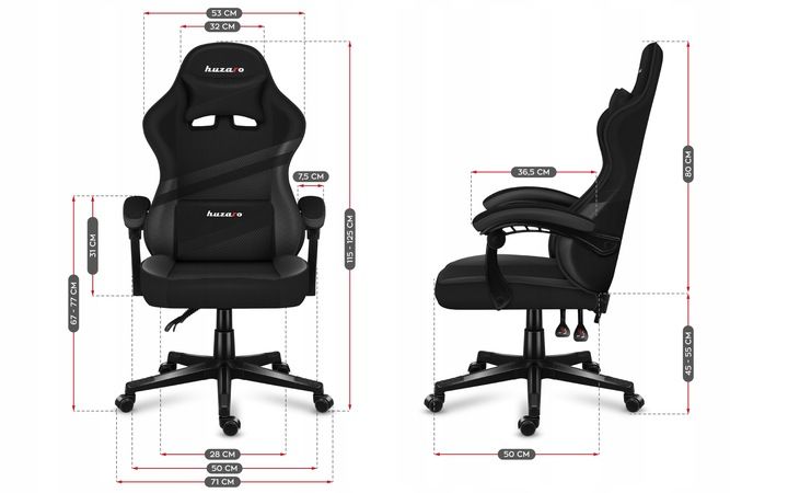 Fotel gamingowy Huzaro Force 4.4 Carbon zdjęcie 3