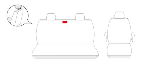 Pokrowce na fotele samochodowe szyte na miarę PRZÓD do VW Transporter T6 na Arena.pl