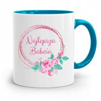 Kubek Błękitny Dzień Babci Super Babcia Prezent Z Nadrukiem Ze Zdjęciem
