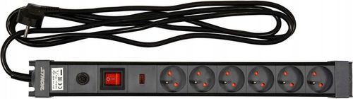 PRZEDŁUŻACZ LISTWA ZASILAJĄCA 3 METROWA PRZECIWPRZEPIĘCIOWA 6 GNIAZD STHOR na Arena.pl