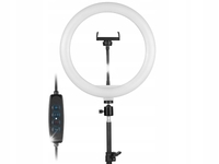 LAMPA PIERŚCIENIOWA 2700-7000K RING 30CM STATYW 210CM YOUTUBE TIK TOK VLOG