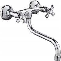 BATERIA ŁAZIENKOWA DWUUCHWYTOWA UMYWALKOWA NAŚCIENNA OBROTOWA WYLEWKA KRAN