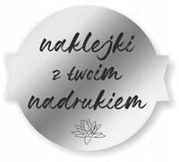 Naklejki ETYKIETY wlepy dowolny własny nadruk grafika LOGO 10 cm 20 sztuk