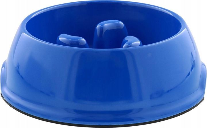 Miska spowalniająca jedzenie dla psa niebieska zdjęcie 2