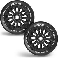 Kółka do hulajnogi W100 mm czarne 2 szt