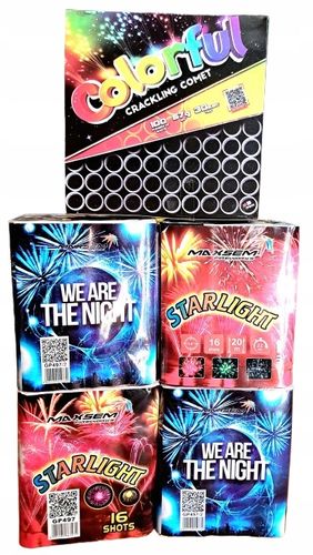 MEGA Zestaw Fajerwerków 164 strzały Mix kaliber Efekty na Urodziny na Arena.pl