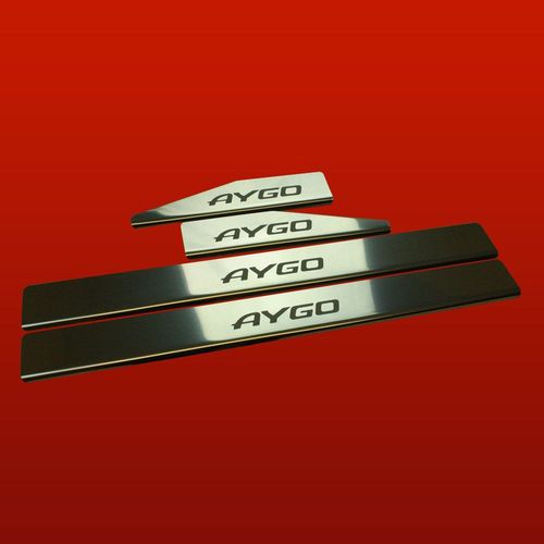 Listwa progowa TOYOTA AYGO MK1 Stal nierdzewna 304 połysk 4szt na Arena.pl