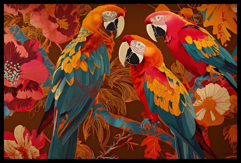 Plakat 60x40cm Kolorowe Ary zdjęcie 2