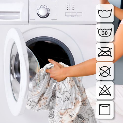 Materac do łóżeczek dziecięcych STANDARD KIDS 120x60 cm zebra i lew na Arena.pl