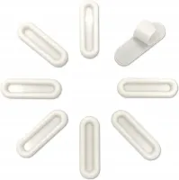 Samoprzylepne Uchwyty do Drzwi Przesuwnych i Okien 8 sztuk Białe