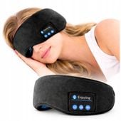 OPASKA NA OCZY BLUETOOTH SŁUCHAWKI MASKA DO SPANIA SPORTOWA USB-C