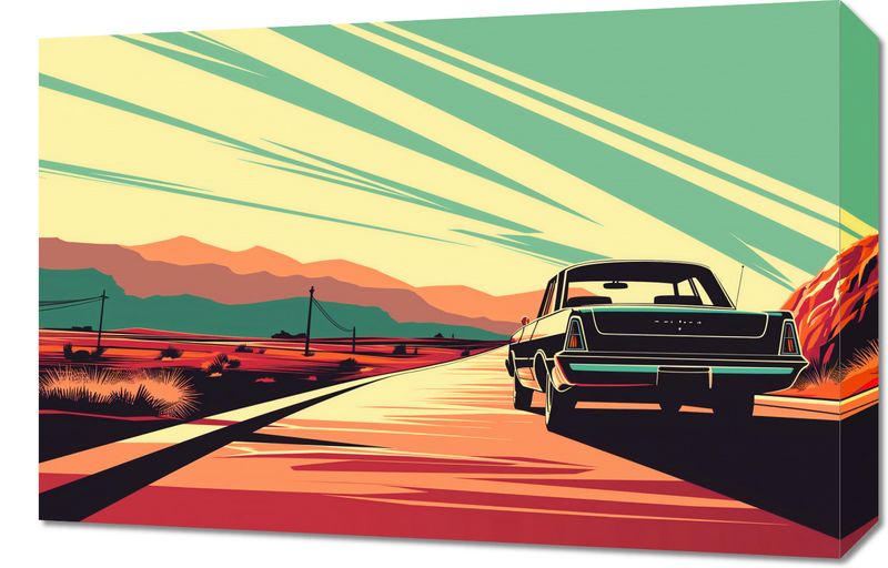 Obraz 60x40cm Droga przez Pustynię zdjęcie 1